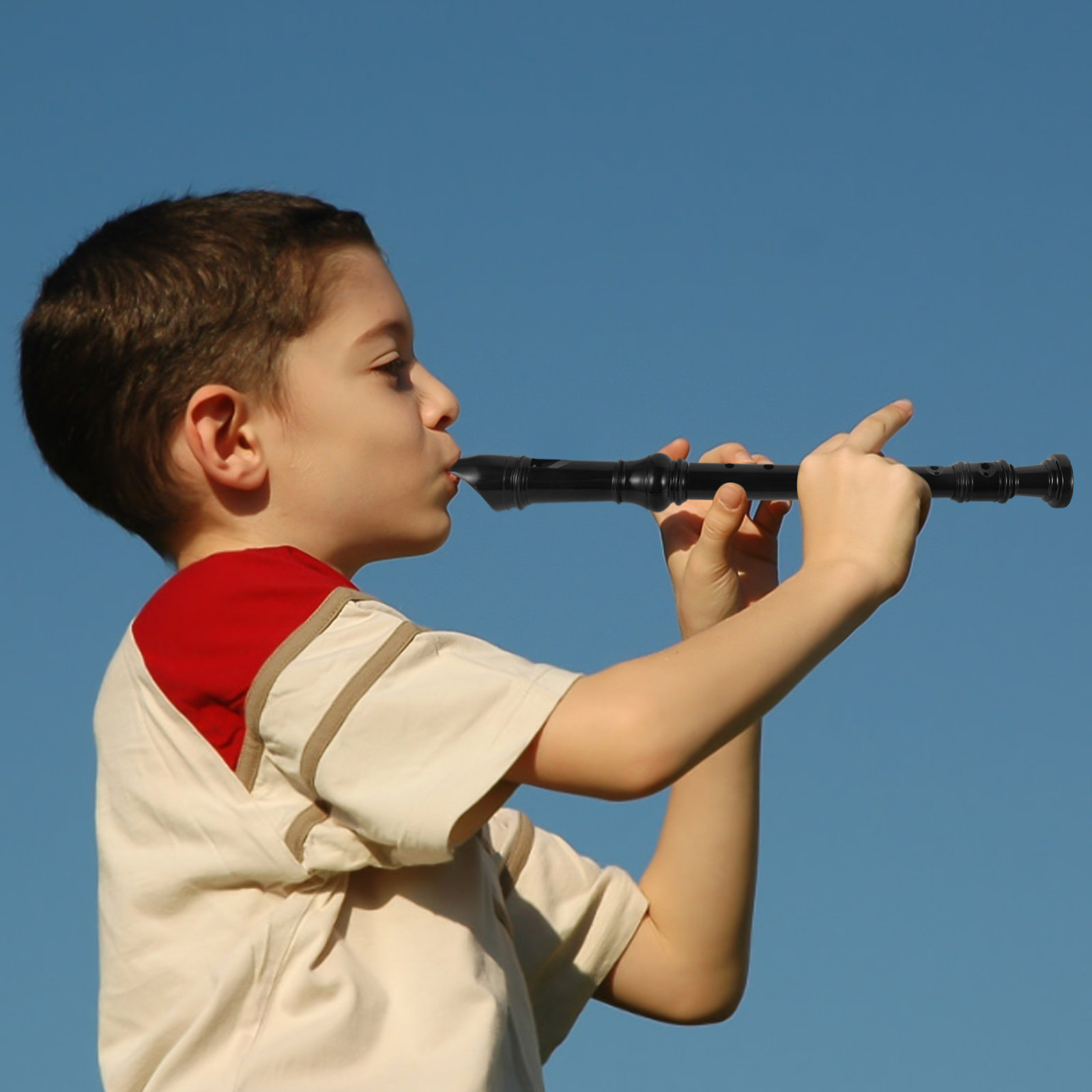 Soprano Recorder Plastic - 8 Hole Soprano Recorder Black Transparent