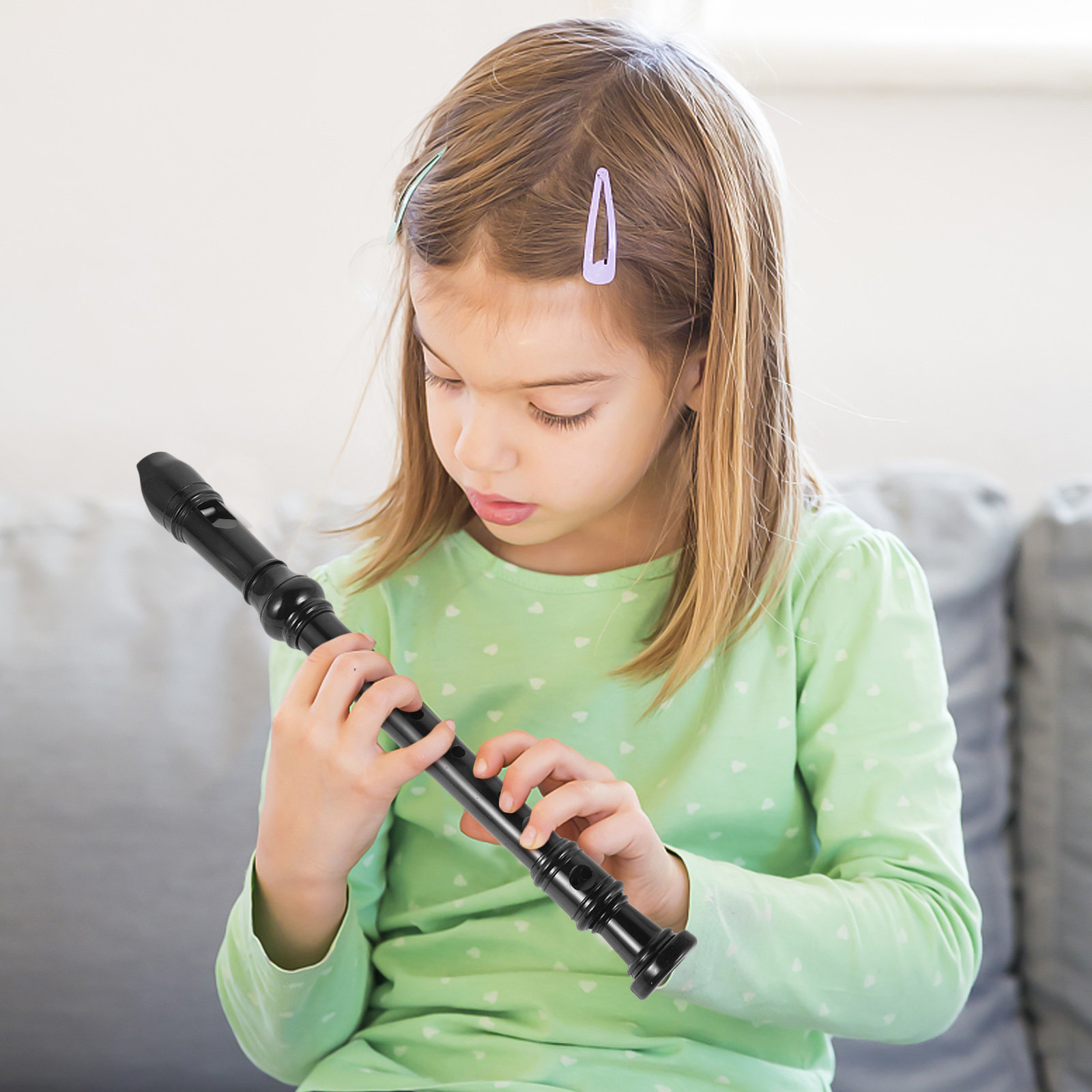 8 Hole Black Transparent ABS R - Soprano Recorder Plastic review and price