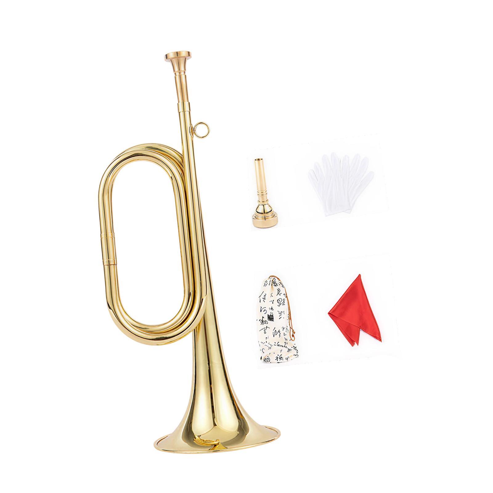 Blowing Bugle Brass Trumpet Be - Musical Instrument Bugle review and price