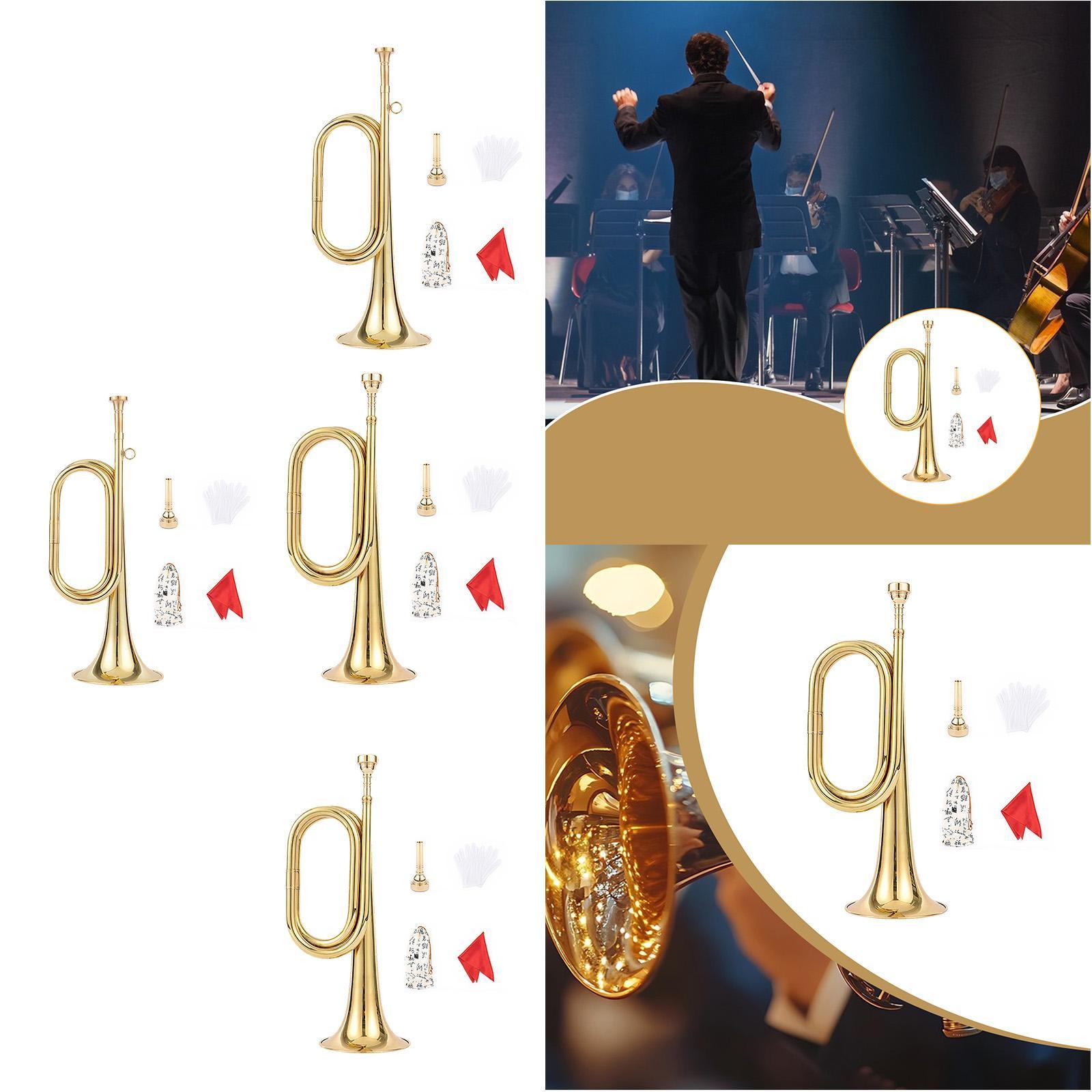 Blowing Bugle Brass Trumpet Be - Musical Instrument Bugle review and price