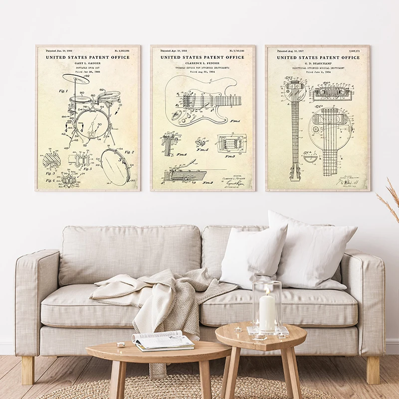 Patent Vintage Musical Instrum - Picture Of Musical Instrument review and price